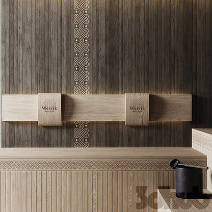 Premium Modern Finnish Sauna 3D Model &amp; Textures Pack